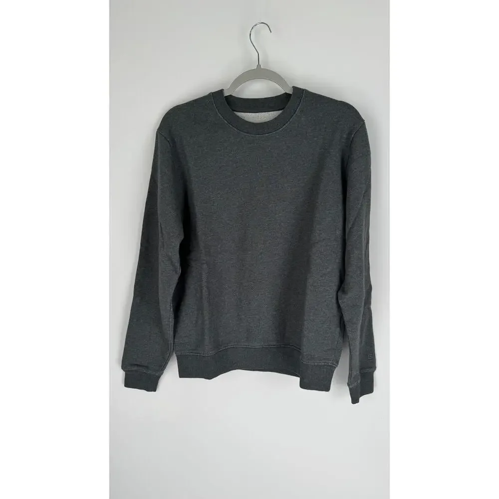 Everlane Track Organic Cotton Crewneck Sweatshirt Pullover Mens Small Grey New